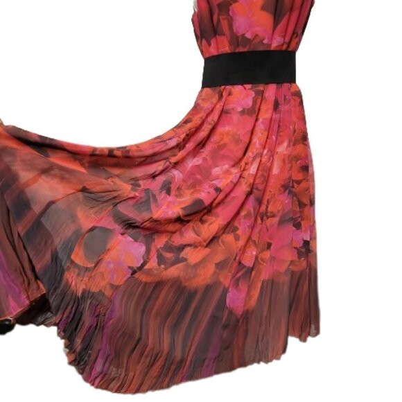 Floral Sleeveless Midi Multicolor Dress - Picture 6 of 16